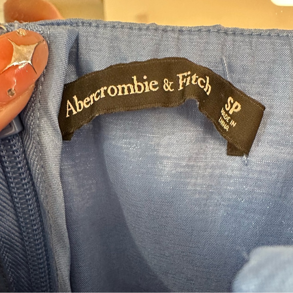 A&F Elegant Blue Off-Shoulder Dress - Picture 6 of 6